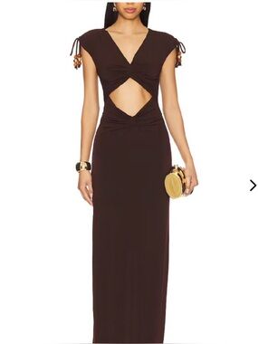 NWT Lovers & Friends Maxi Dress in Chocolate Brown
